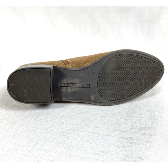 Tommy Hilfiger Women’s Brown Size 10M Suede Boots Booties Chelsea Gold Hardware - Picture 10 of 15